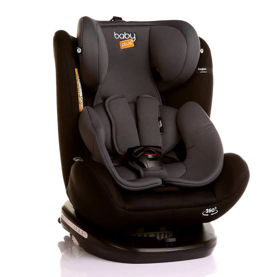 baby plus Orbitfix Group 0+/1/2/3 (Birth to 12 Years) Car Seat - Black Grey - Miu Mau Collectibles