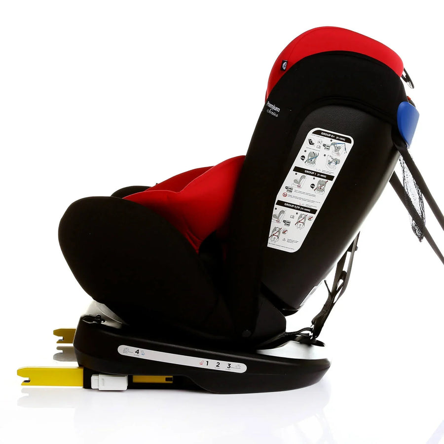 baby plus Orbitfix Group 0+/1/2/3 (Birth to 12 Years) Car Seat - Black Red - Miu Mau Collectibles
