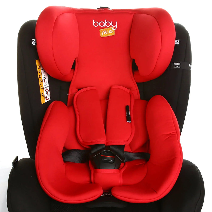 baby plus Orbitfix Group 0+/1/2/3 (Birth to 12 Years) Car Seat - Black Red - Miu Mau Collectibles