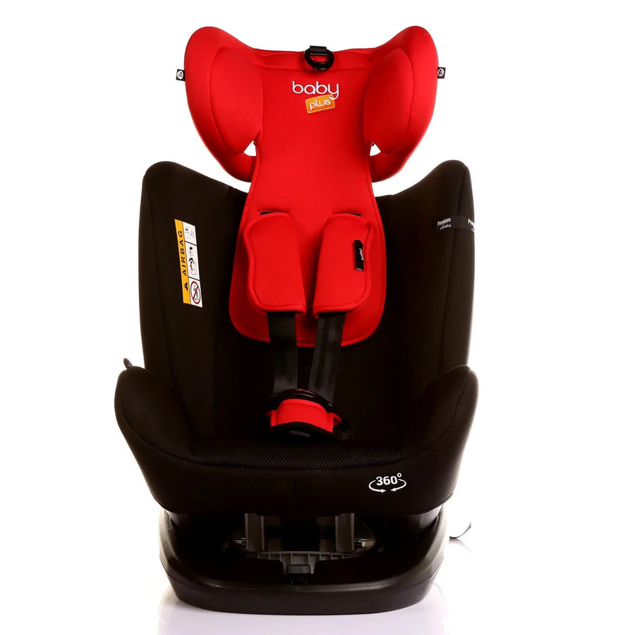 baby plus Orbitfix Group 0+/1/2/3 (Birth to 12 Years) Car Seat - Black Red - Miu Mau Collectibles