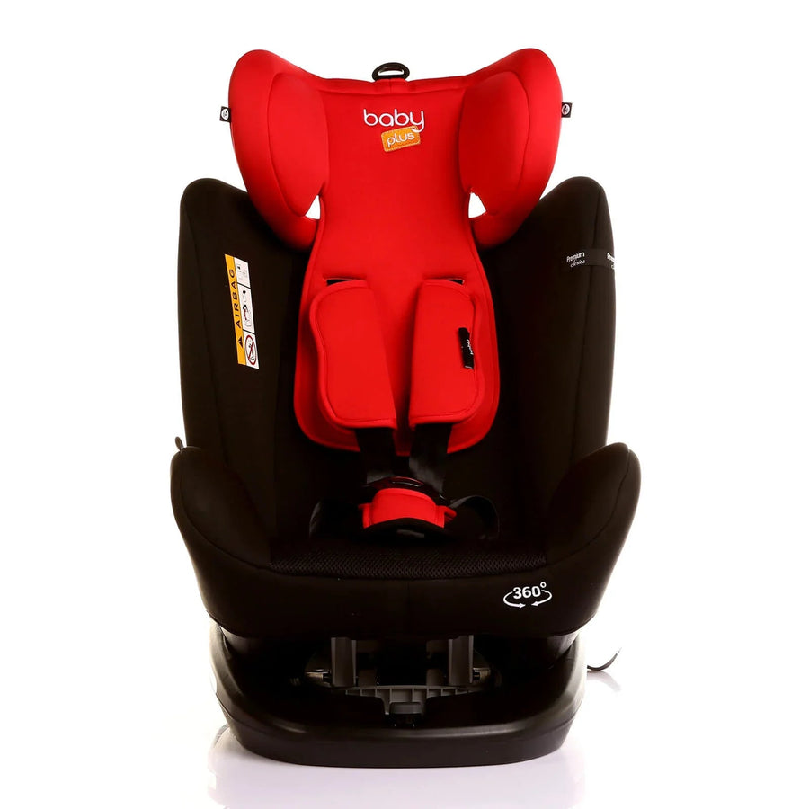 baby plus Orbitfix Group 0+/1/2/3 (Birth to 12 Years) Car Seat - Black Red - Miu Mau Collectibles