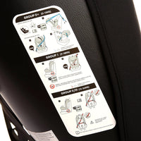 baby plus Orbitfix Group 0+/1/2/3 (Birth to 12 Years) Car Seat - Black Red - Miu Mau Collectibles