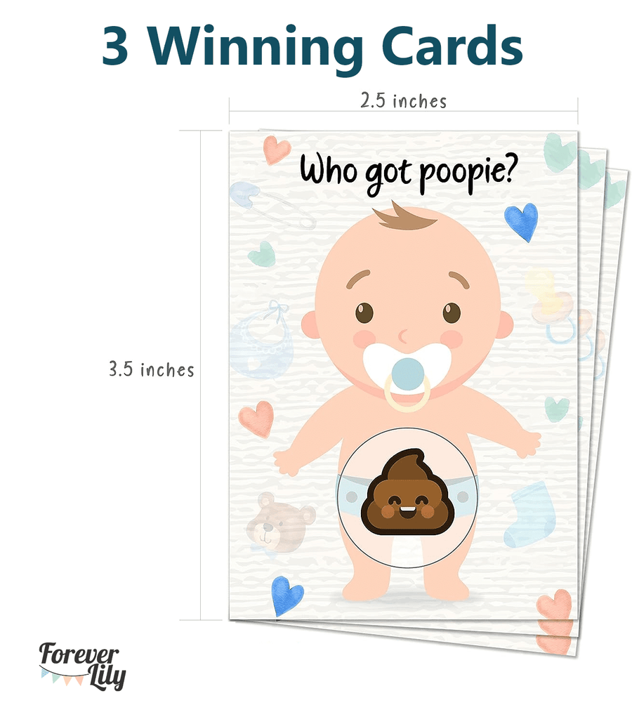 Baby Shower Scratch Off Game - 33 Card Pack - Miu Mau Baby & Kids Store