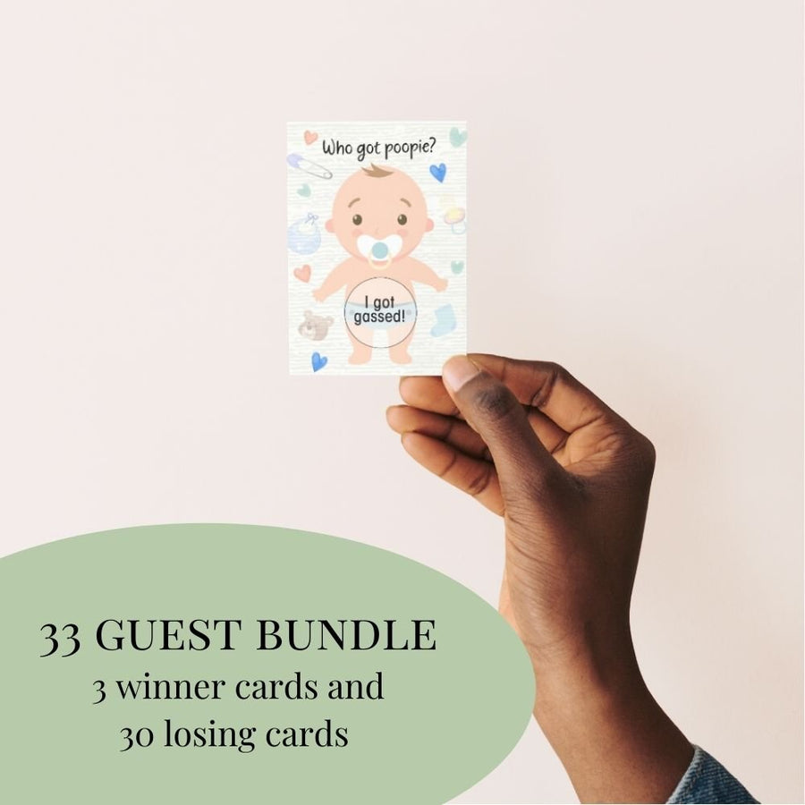 Baby Shower Scratch Off Game - 33 Card Pack - Miu Mau Baby & Kids Store