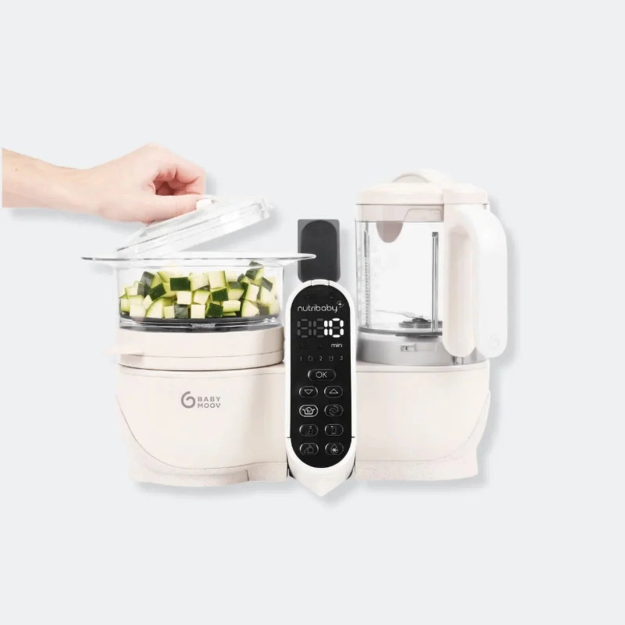 Babymoov Nutribaby (+) 6 - in - 1 Baby Food Maker - Mineral - Miu Mau Baby & Kids Store