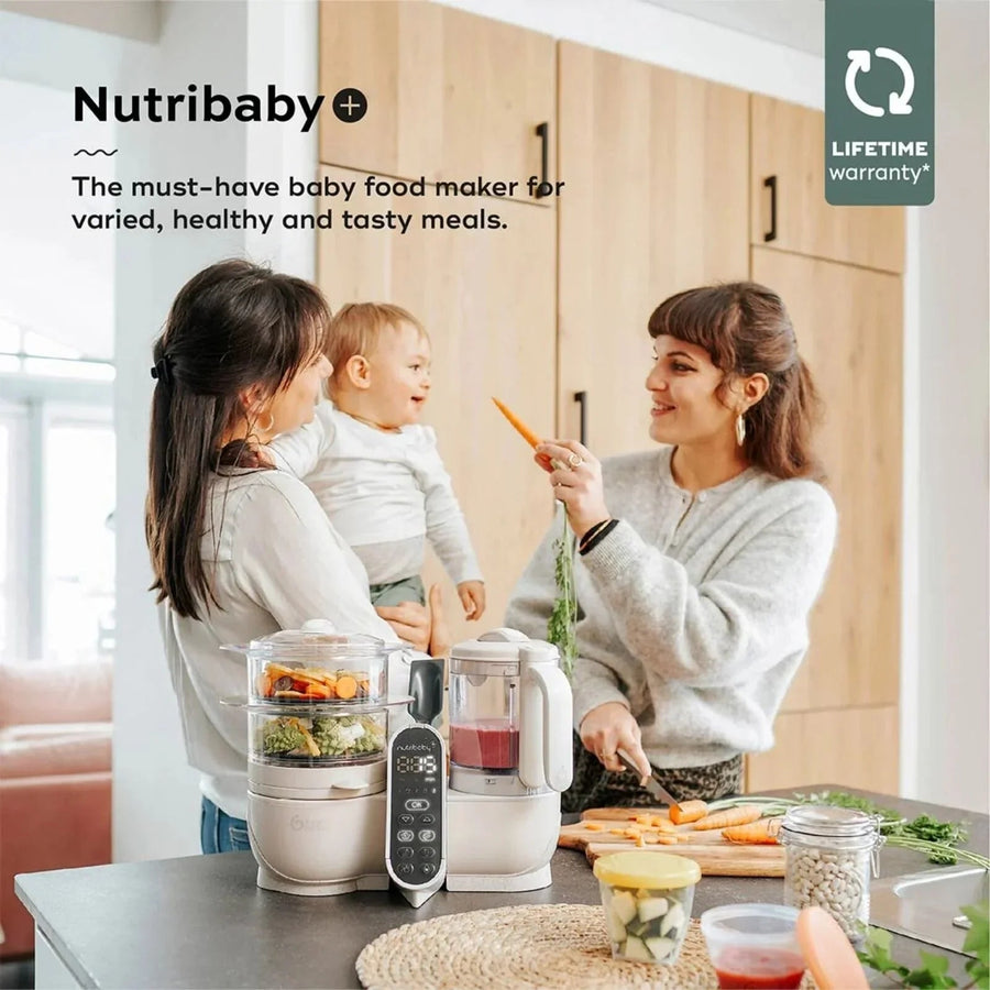 Babymoov Nutribaby (+) 6 - in - 1 Baby Food Maker - Mineral - Miu Mau Baby & Kids Store
