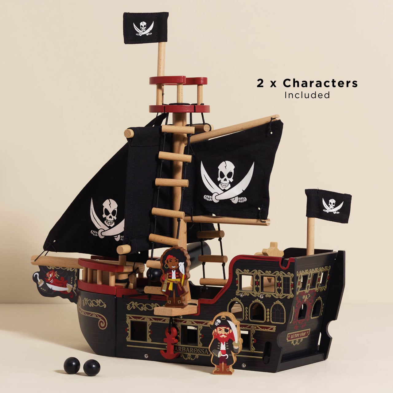 Barbarossa Pirate Ship & Characters - Miu Mau Collectibles