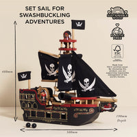 Barbarossa Pirate Ship & Characters - Miu Mau Collectibles