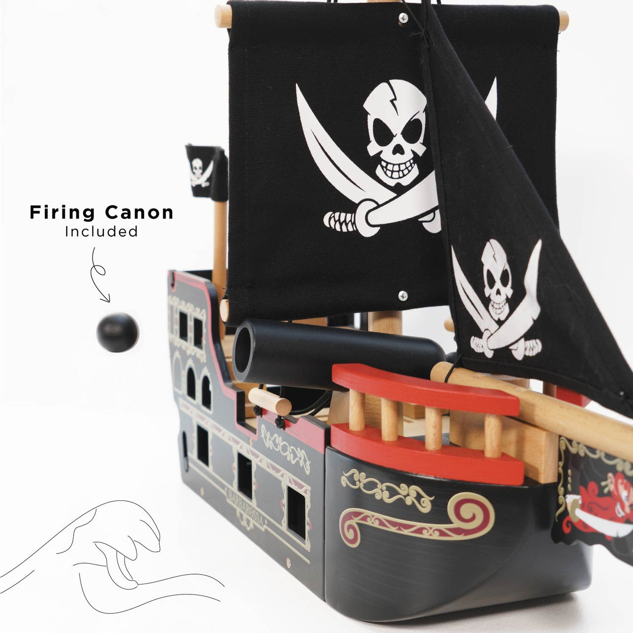 Barbarossa Pirate Ship & Characters - Miu Mau Collectibles