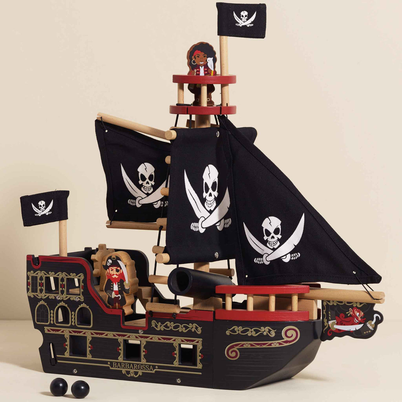 Barbarossa Pirate Ship & Characters - Miu Mau Collectibles