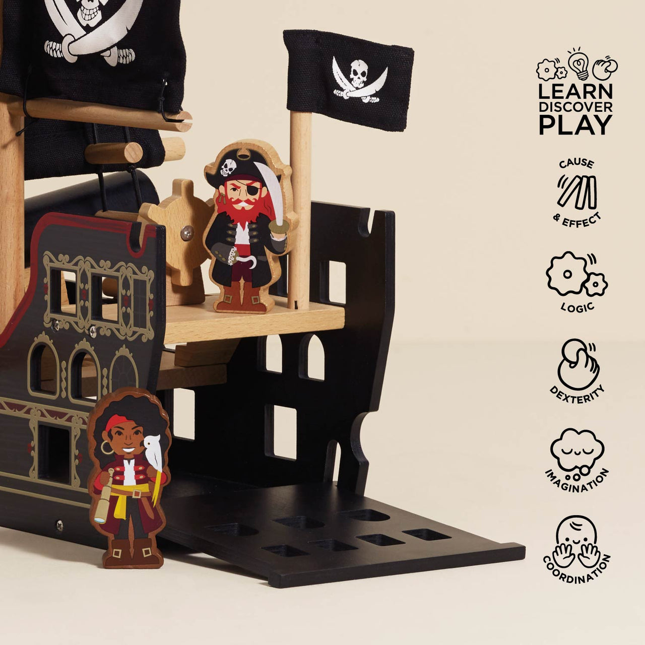Barbarossa Pirate Ship & Characters - Miu Mau Collectibles