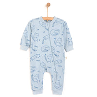 Bebetto Baby Boy Footless Jumpsuit - Indigo - Miu Mau Baby & Kids Store
