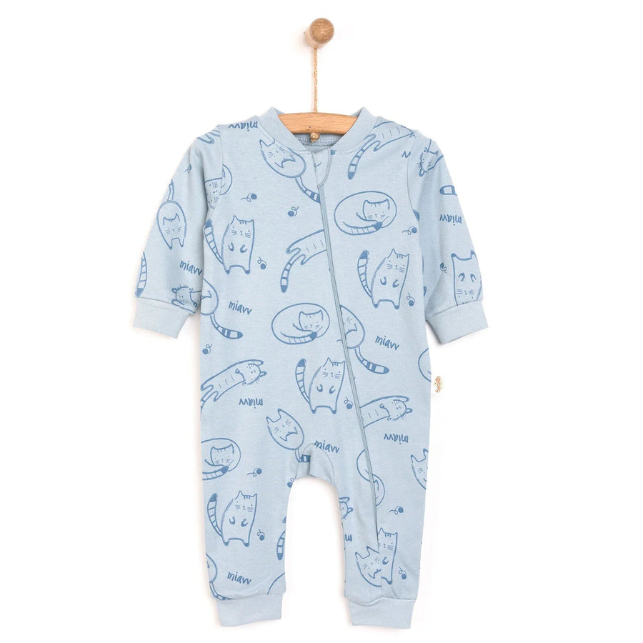 Bebetto Baby Boy Footless Jumpsuit - Indigo - Miu Mau Baby & Kids Store