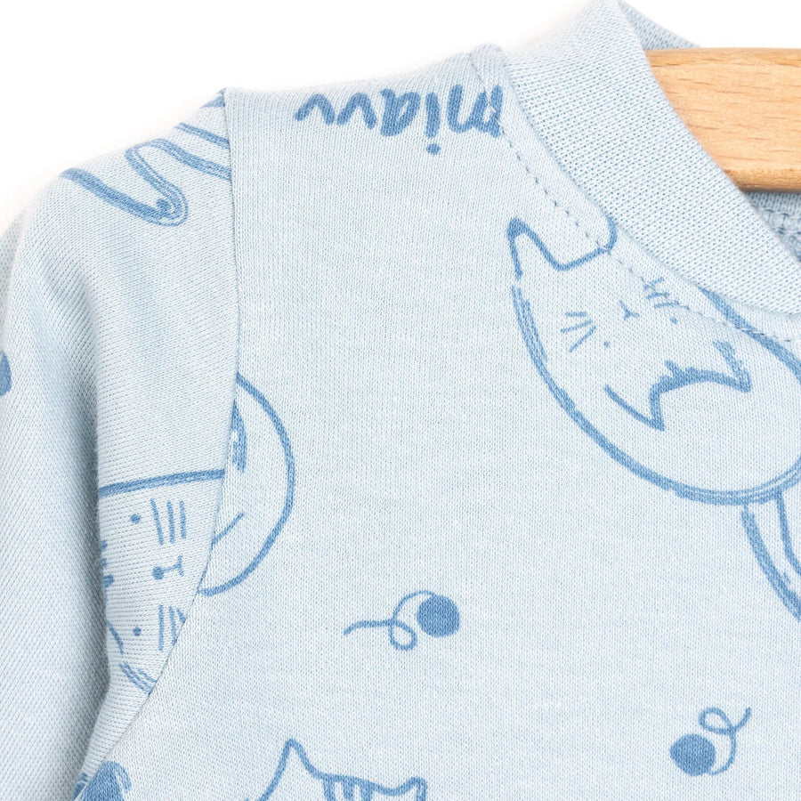 Bebetto Baby Boy Footless Jumpsuit - Indigo - Miu Mau Baby & Kids Store