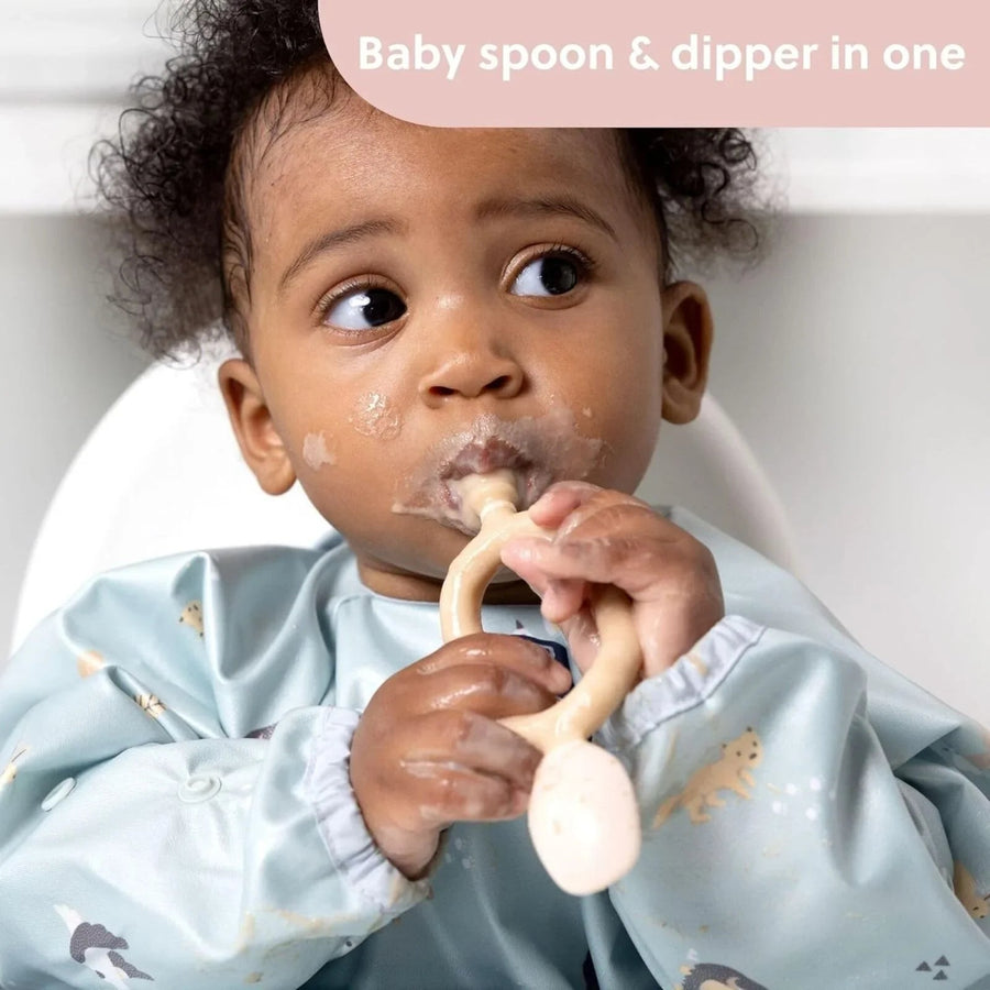 Bibado Dippit Baby Weaning Spoons 6+ months Pack of 2 - Blush - Miu Mau Collectibles