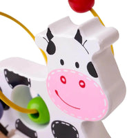 Bigjigs Toys Rocking Bead Frame Cow - Miu Mau Collectibles