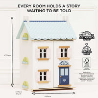 Bluebelle Wooden Dolls House - Miu Mau Collectibles