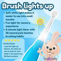 brush - baby BabySonic Electric Toothbrush 0 - 3 years - Blue - Miu Mau Collectibles