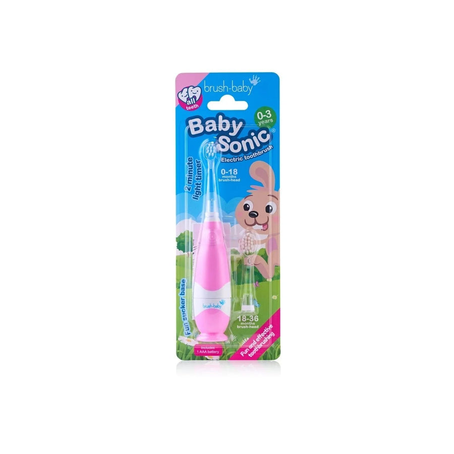 brush - baby BabySonic Electric Toothbrush 0 - 3 years - Pink - Miu Mau Collectibles