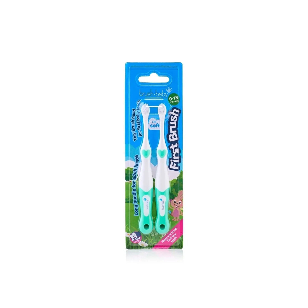 brush - baby First Brush Pack of 2 - Mixed Colours - Miu Mau Collectibles