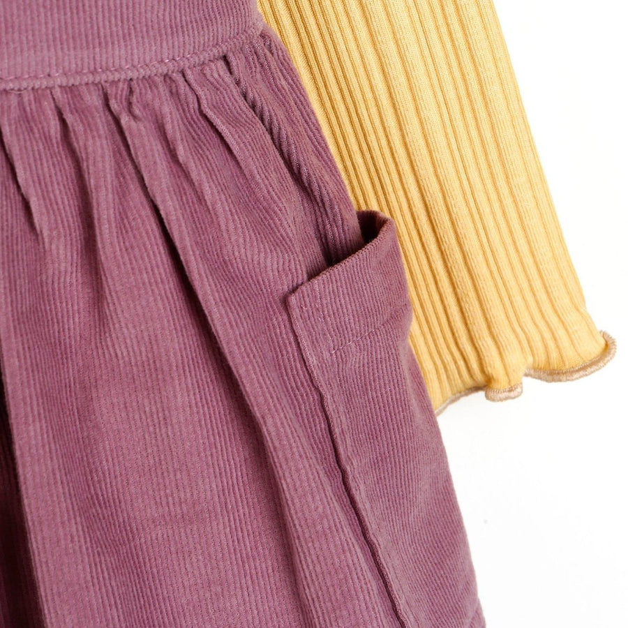 Cassiope Salopette Skirt - Sweatshirt - Damson - Miu Mau Collectibles
