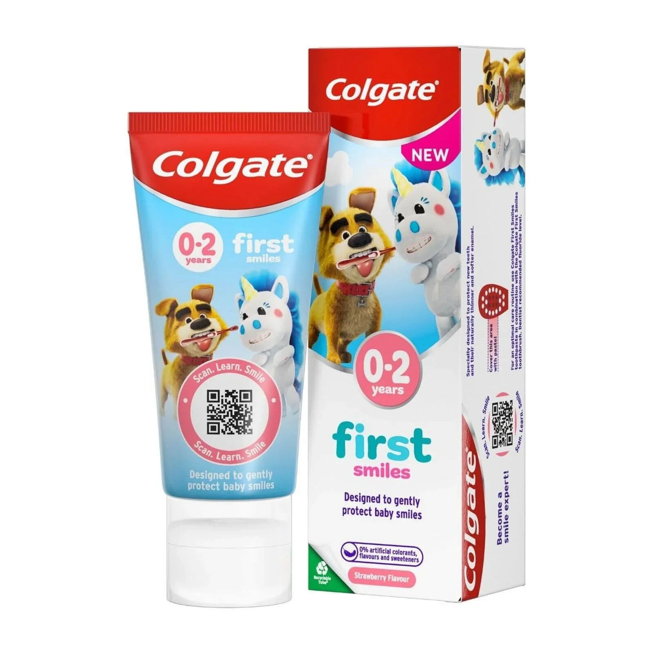Colgate Kids Strawberry Flavour Baby Toothpaste 0 - 2 years 50ml - Miu Mau Collectibles
