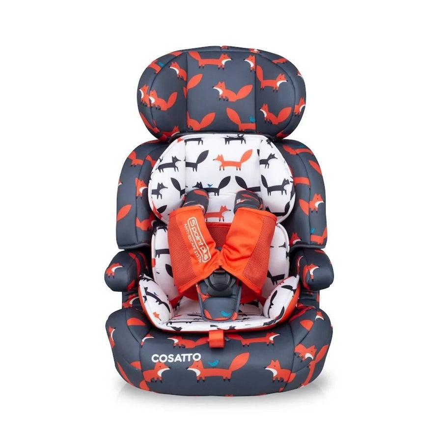 Cosatto Zoomi Group 1/2/3 Car Seat - Charcoal Mister Fox - Miu Mau Collectibles