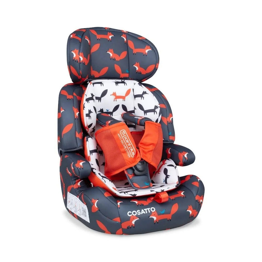 Cosatto Zoomi Group 1/2/3 Car Seat - Charcoal Mister Fox - Miu Mau Collectibles