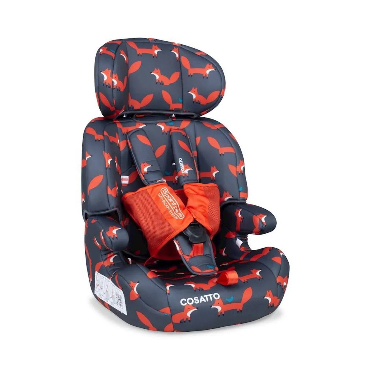 Cosatto Zoomi Group 1/2/3 Car Seat - Charcoal Mister Fox - Miu Mau Collectibles