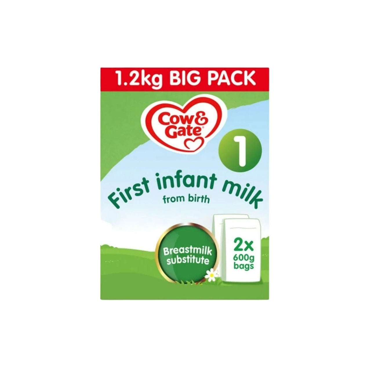Cow & Gate 1 First Infant Milk Formula from Birth 1.2kg (2x600g) - Miu Mau Collectibles