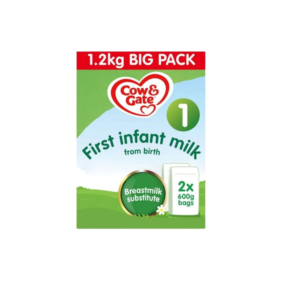 Cow & Gate 1 First Infant Milk Formula from Birth 1.2kg (2x600g) - Miu Mau Collectibles