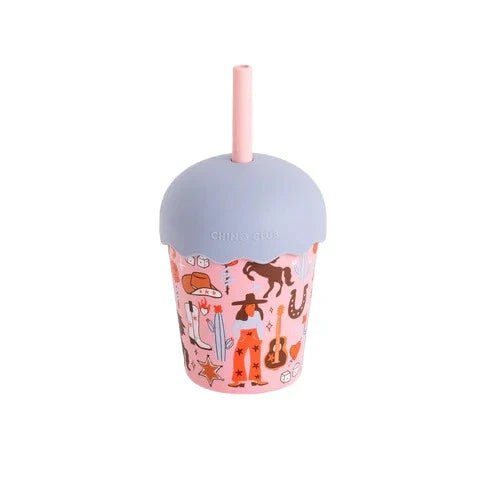 Cowgirl Toddler Smoothie Cup with Lid & Straw - Miu Mau Collectibles