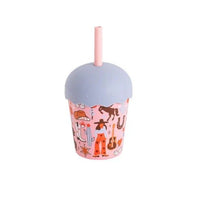 Cowgirl Toddler Smoothie Cup with Lid & Straw - Miu Mau Collectibles