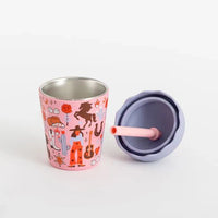 Cowgirl Toddler Smoothie Cup with Lid & Straw - Miu Mau Collectibles