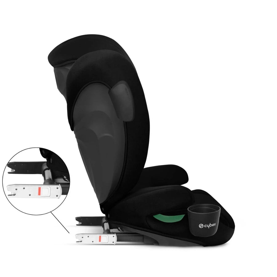 Cybex Solution B4 i - Fix Group 2/3 Car Seat (4 Years to 12 Years) - Volcano Black - Miu Mau Collectibles