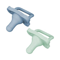 Dr. Brown's One Piece Silicone Soother 0+ months Pack of 2 - Blue - Miu Mau Collectibles