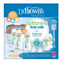Dr. Brown's Options+ Anti - Colic Baby Bottle Wide Neck Newborn Gift Starter Set - Miu Mau Collectibles
