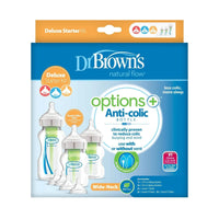 Dr. Brown's Options+ Anti - Colic Baby Bottle Wide Neck Starter Kit - Miu Mau Collectibles
