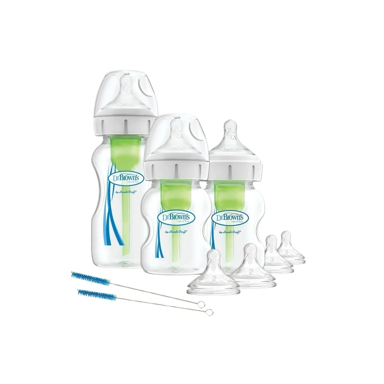 Dr. Brown's Options+ Anti - Colic Baby Bottle Wide Neck Starter Kit - Miu Mau Collectibles