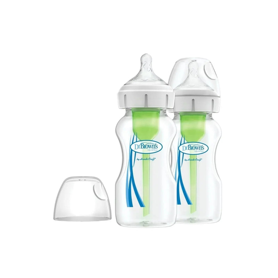 Dr. Brown's Options+ Anti - Colic Wide Neck Baby Bottle 270 ml 2 pcs - Miu Mau Collectibles