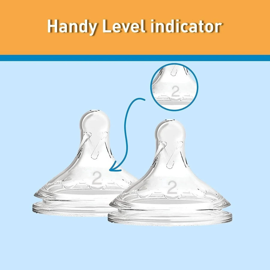 Dr. Brown's Options+ Baby Bottle Teats Level 2 Wide Neck 3+ months Pack of 2 - Miu Mau Baby & Kids Store