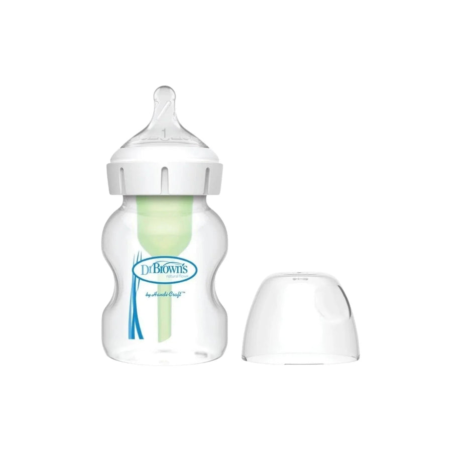 Dr. Brown's Options+ Wide Neck Anti - Colic Glass Bottle 150ml - Miu Mau Collectibles
