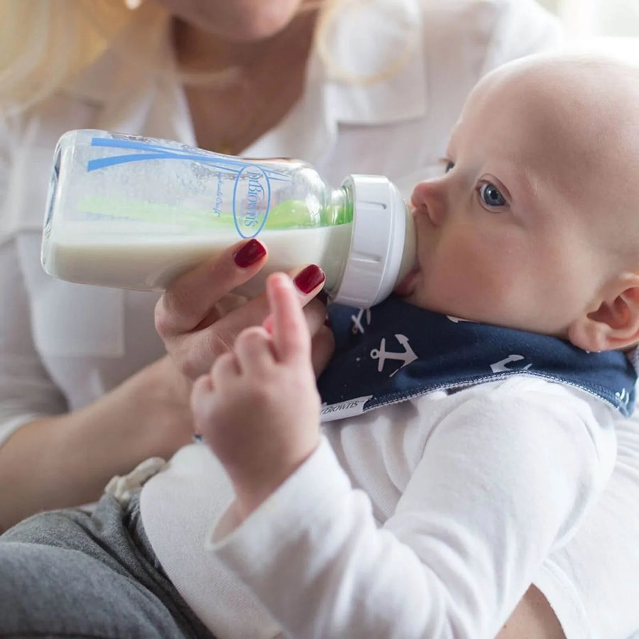 Dr. Brown's Options+ Wide Neck Anti - Colic Glass Bottle 270ml Pack of 2 - Miu Mau Collectibles