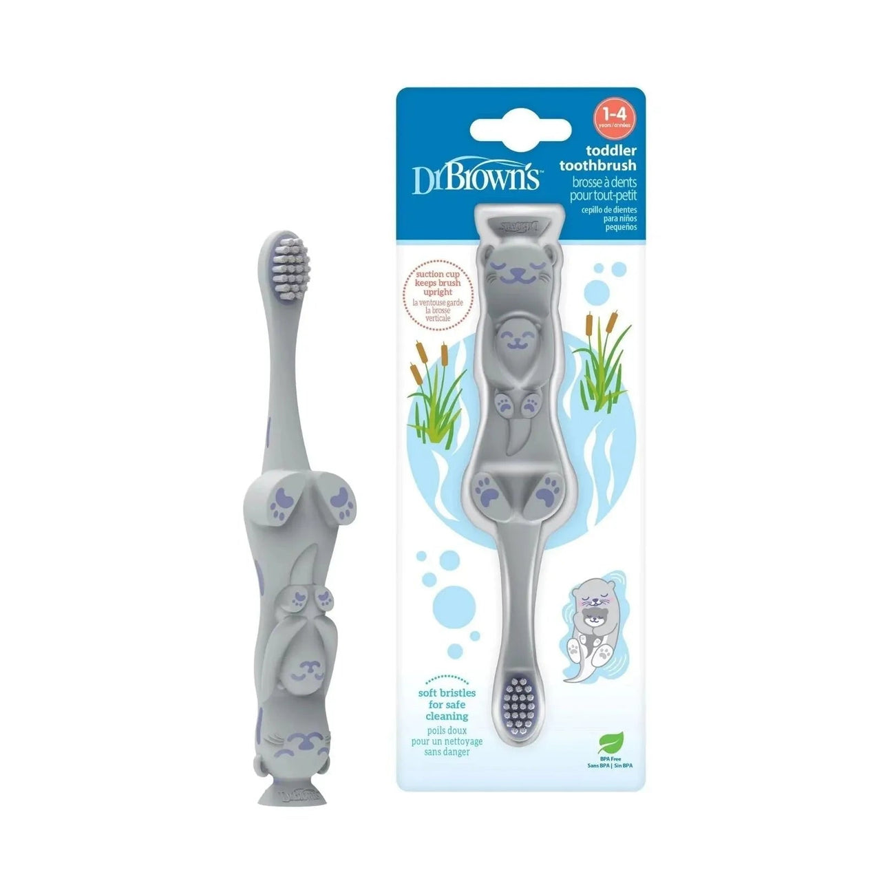 Dr. Brown's Toddler Toothbrush Otter 1 - 4 years - Miu Mau Collectibles