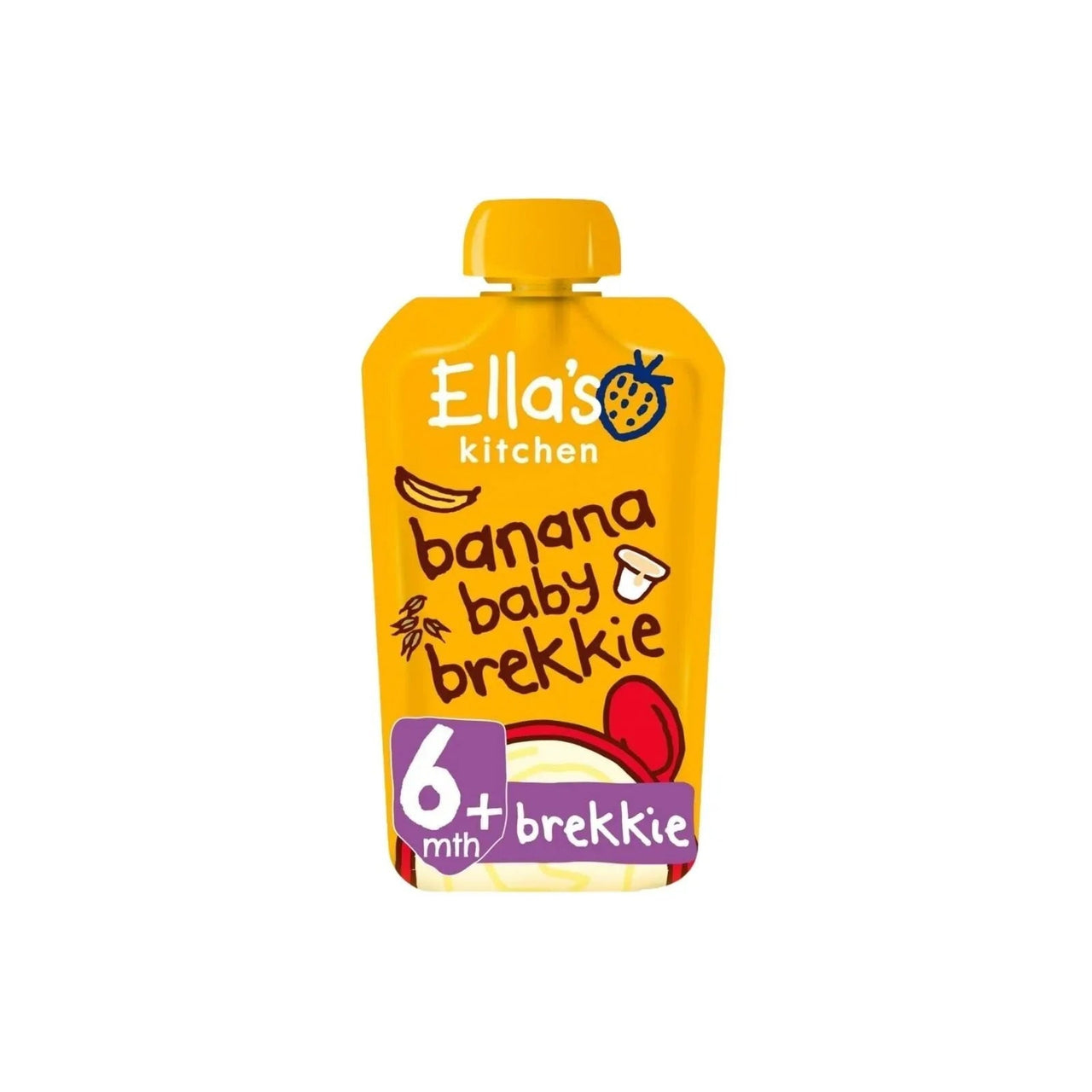 Ella's Kitchen Organic Banana Baby Brekkie Baby Food Breakfast Pouch 6+ months 100g - Miu Mau Collectibles
