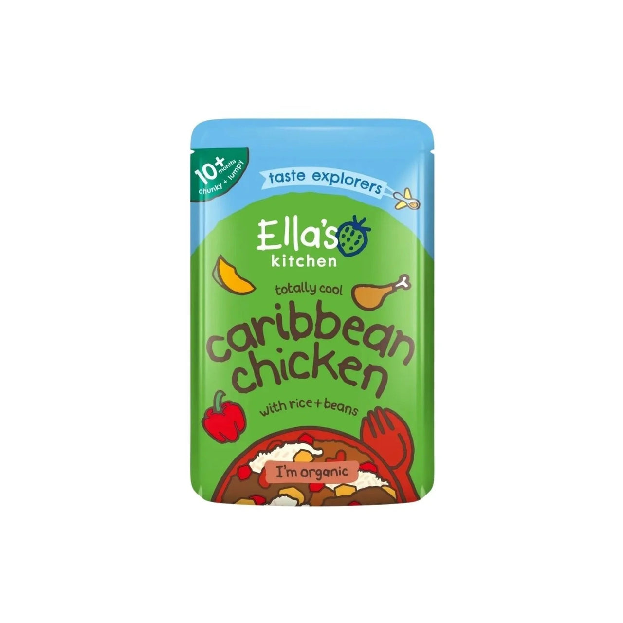 Ella's Kitchen Organic Caribbean Chicken Baby Food Pouch 10+ months 190g - Miu Mau Collectibles