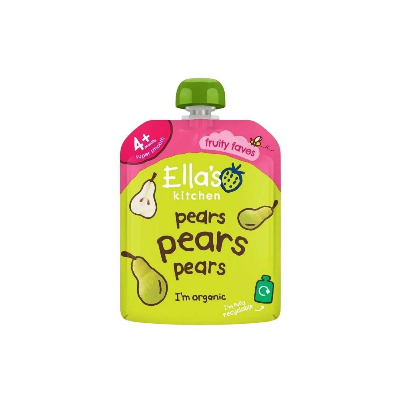 Ella's Kitchen Organic Pears First Tastes Baby Food Pouch 4+ months 70g - Miu Mau Collectibles