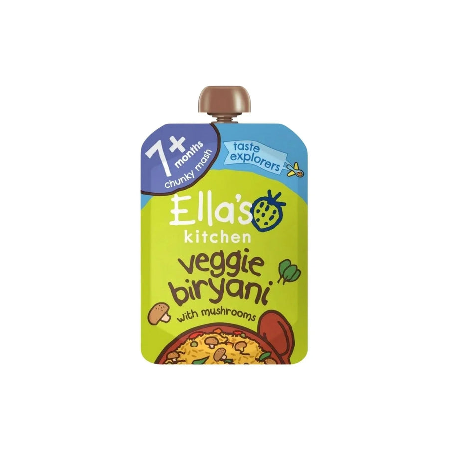 Ella's Kitchen Veggie Biryani with Mushrooms Baby Food Pouch 7+ months 130g - Miu Mau Collectibles