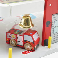 Fire & Rescue Wooden Garage - Miu Mau Collectibles
