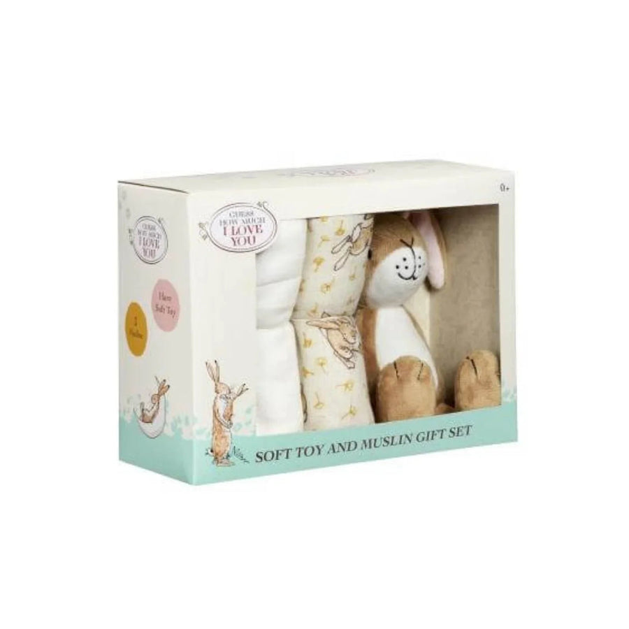 Guess How Much I Love You Soft Toy and Muslin Gift Set - Miu Mau Collectibles